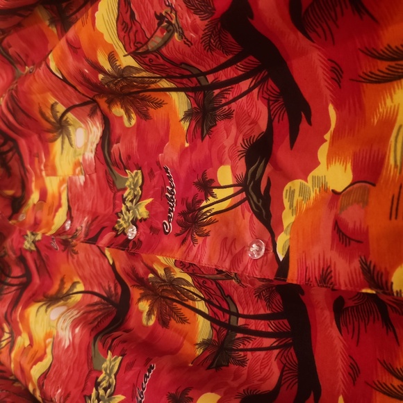 Double Decker 2XL Button Up Shortsleeve Caribbean Shirt NWOT - Picture 4 of 8